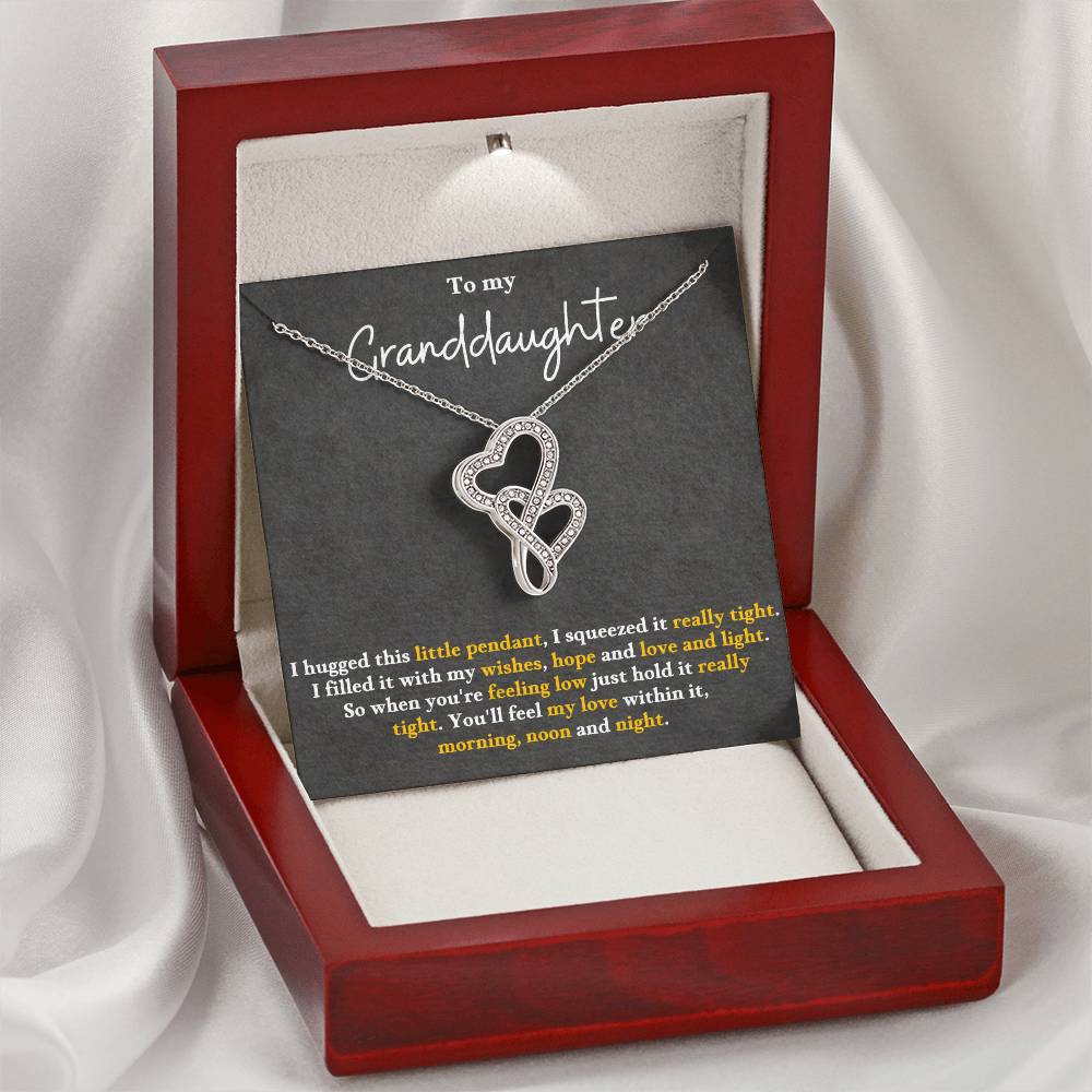 to my granddaughter  Heart-to-heart Pendant Necklace