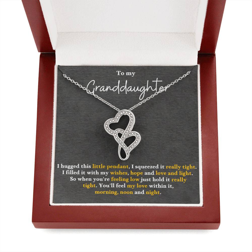 to my granddaughter  Heart-to-heart Pendant Necklace