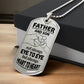father and son dog tag