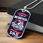 i love dad dog tag