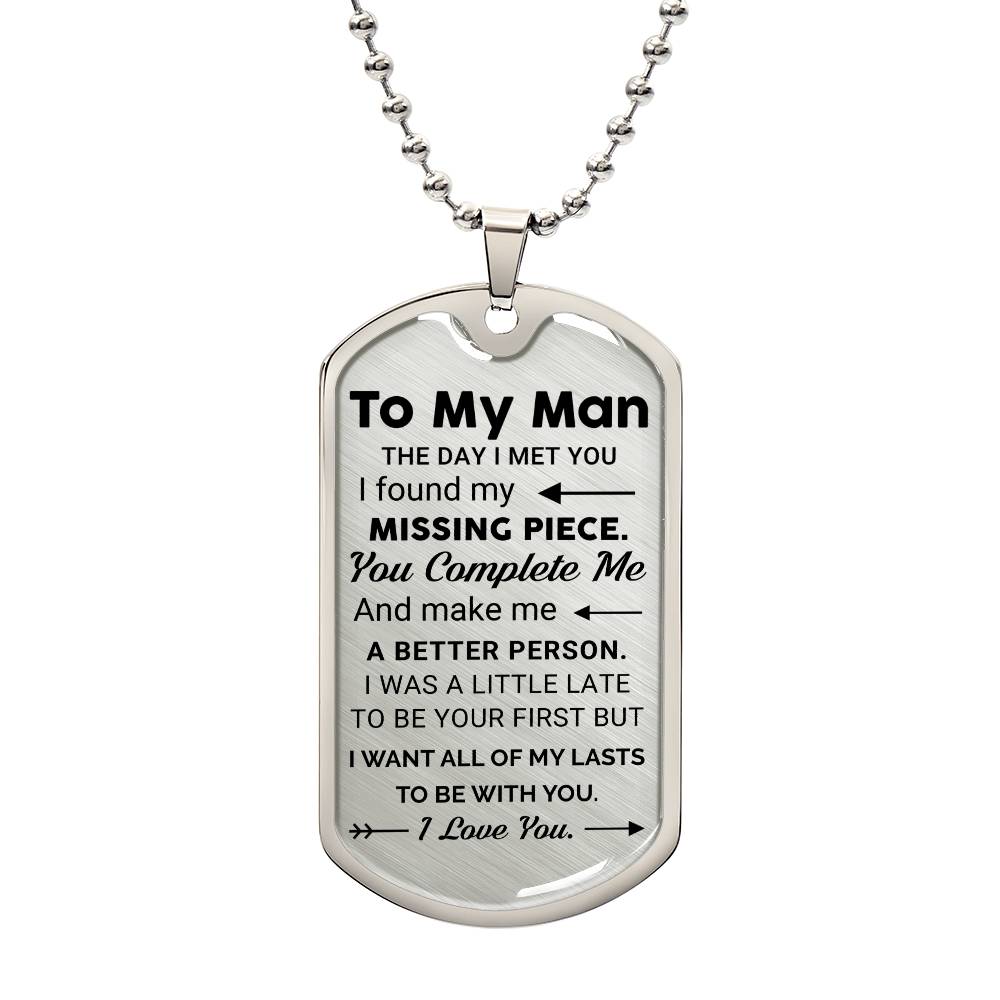 To My Boyfriend - Valentine's Day Gift - Dog Tag