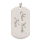 i love dad dog tag