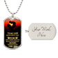 To My Son - Dog Tag