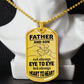 father and son dog tag