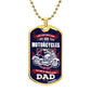 i love dad dog tag