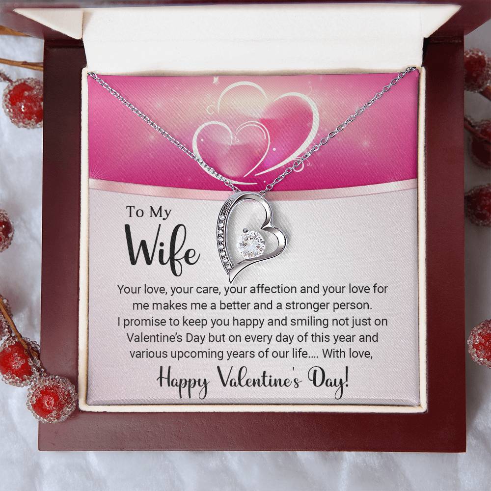 To My Wife - Valentine's Day Gift - Forever Love Necklace