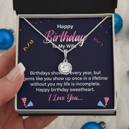 To My Wife - Birthday Gift - Eternal Hope Necklace