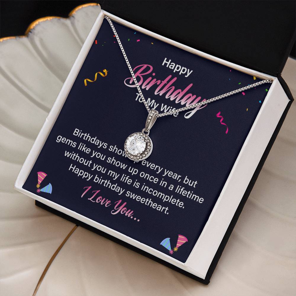 To My Wife - Birthday Gift - Eternal Hope Necklace
