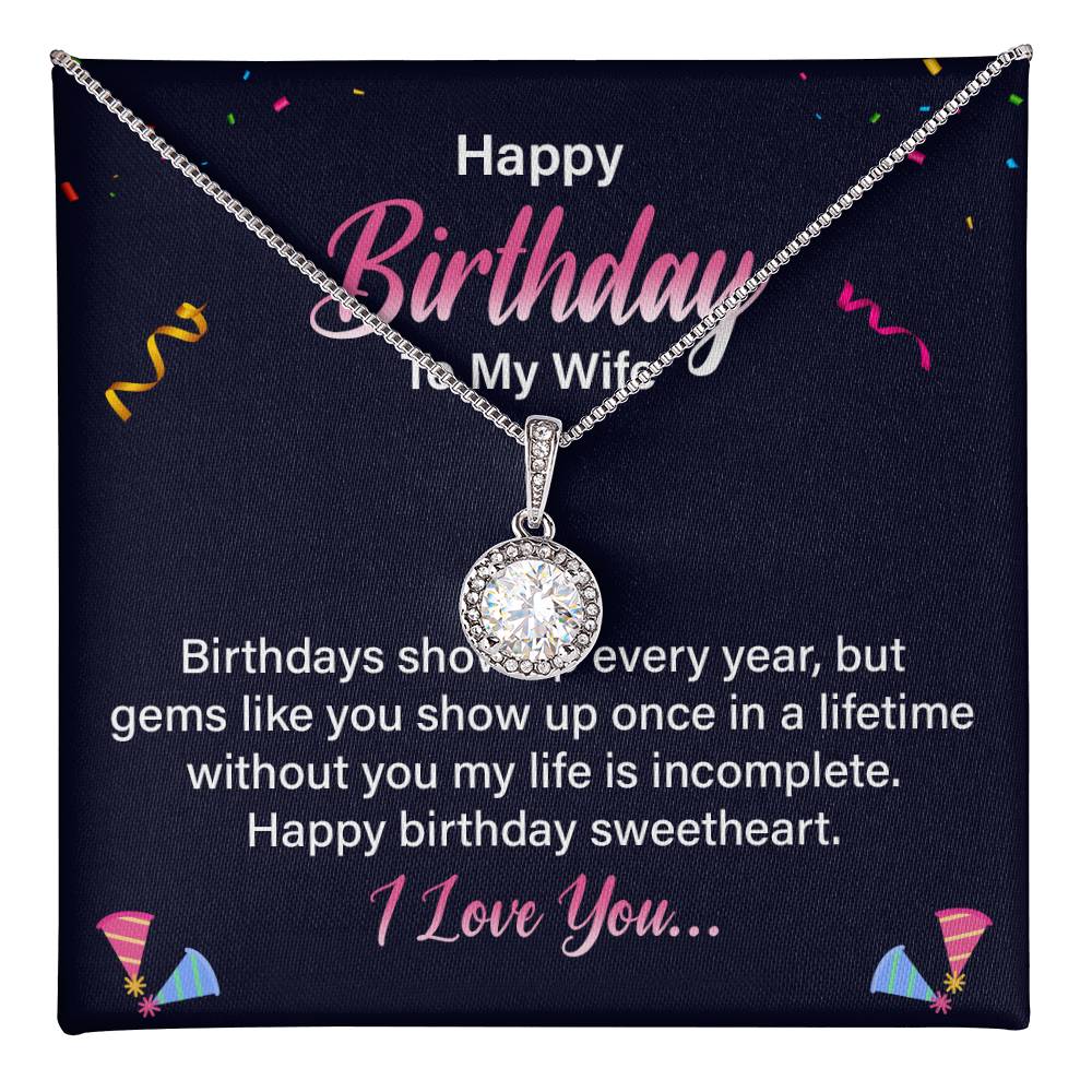 To My Wife - Birthday Gift - Eternal Hope Necklace