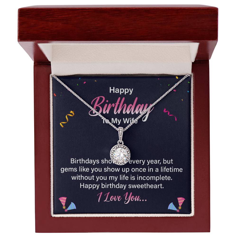 To My Wife - Birthday Gift - Eternal Hope Necklace