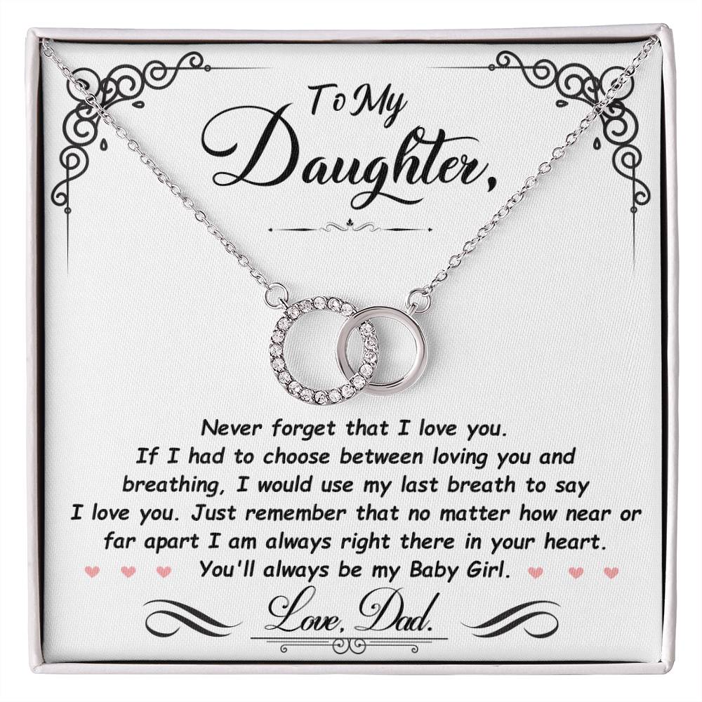 To my daughter Perfect Pair Necklace