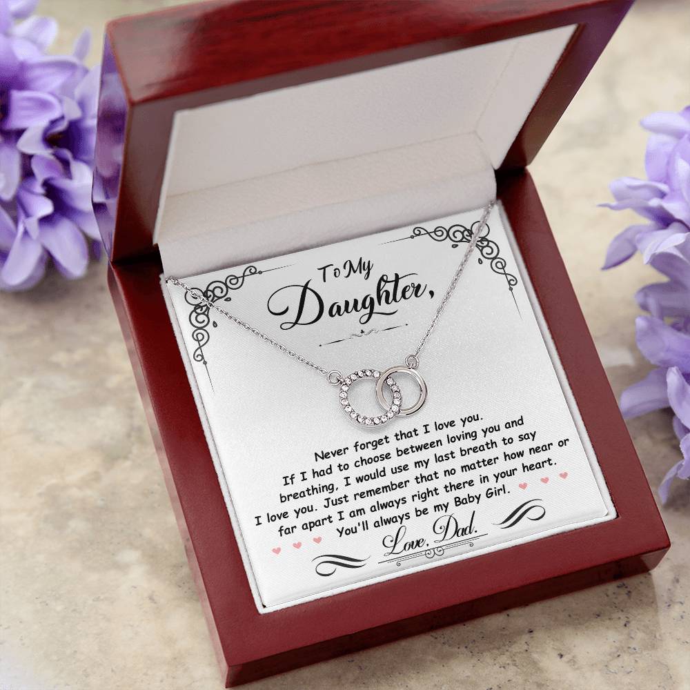 To my daughter Perfect Pair Necklace