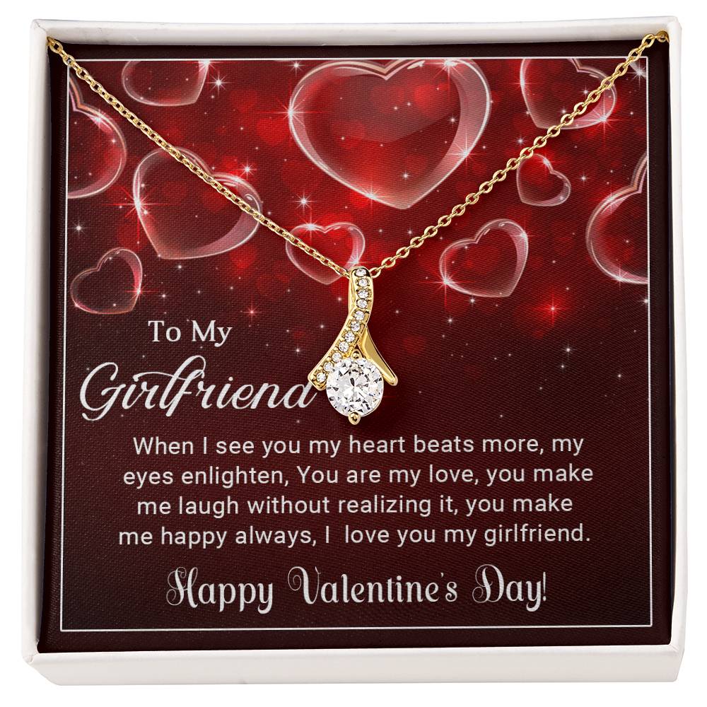 To My Girlfriend - Valentine's Day Gift - Alluring Beauty Necklace