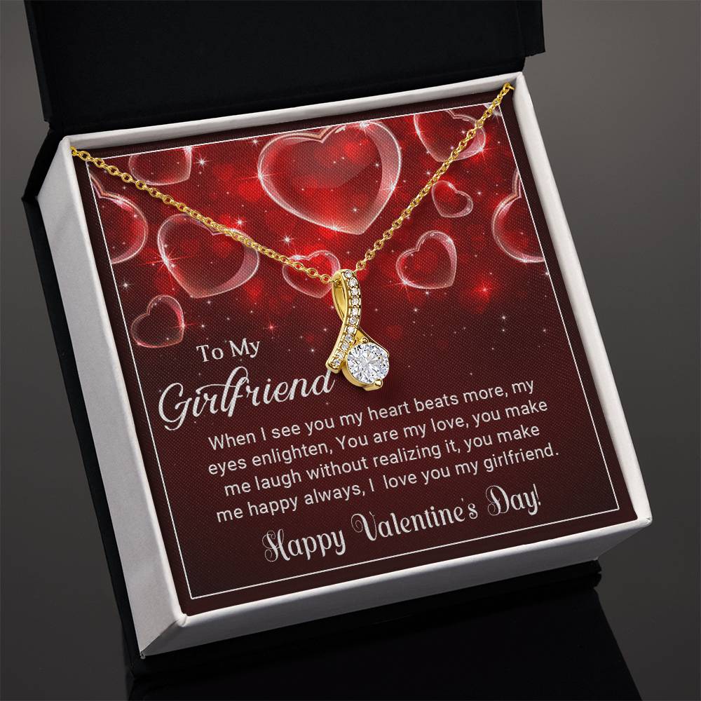 To My Girlfriend - Valentine's Day Gift - Alluring Beauty Necklace