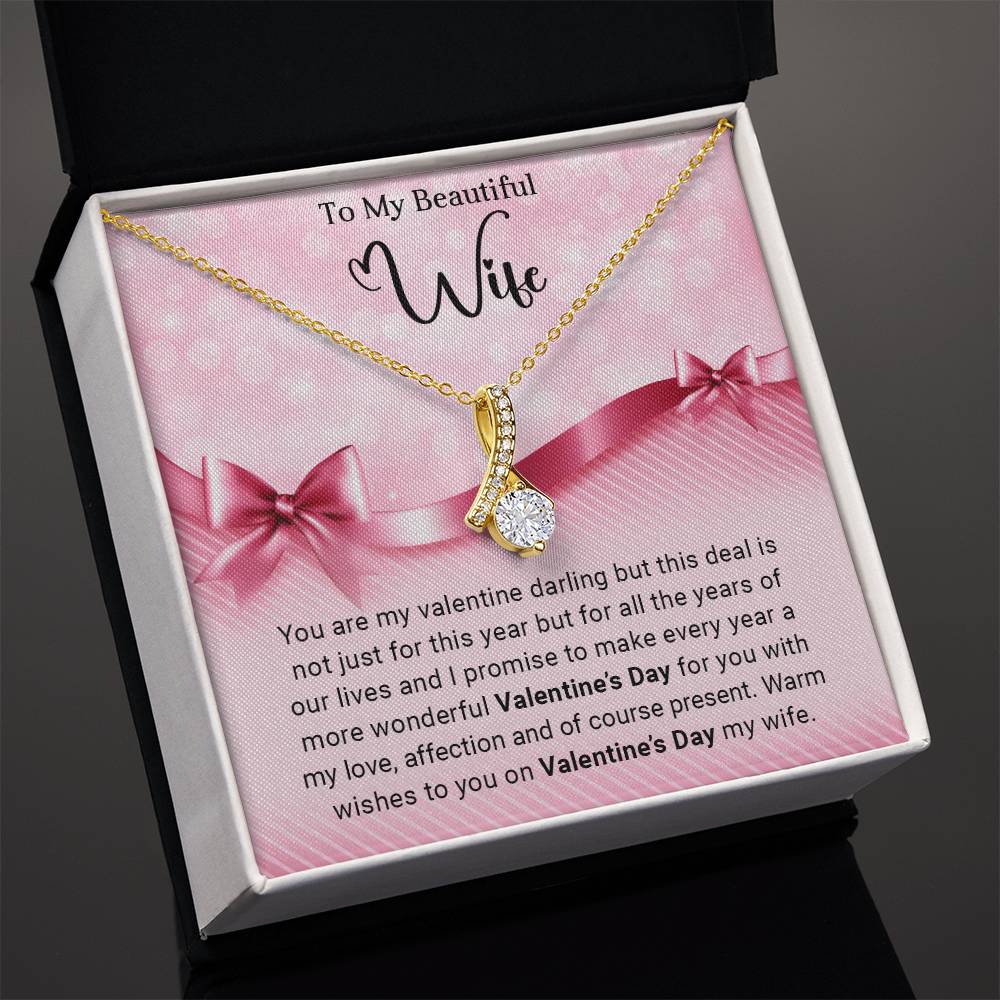 To My Wife - Valentine's Day Gift - Alluring Beauty Necklace