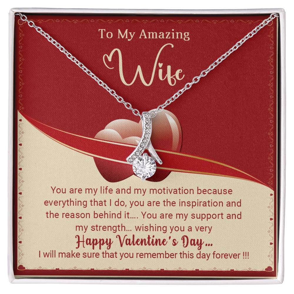 To My Wife - Valentine's Day Gift - Alluring Beauty Necklace