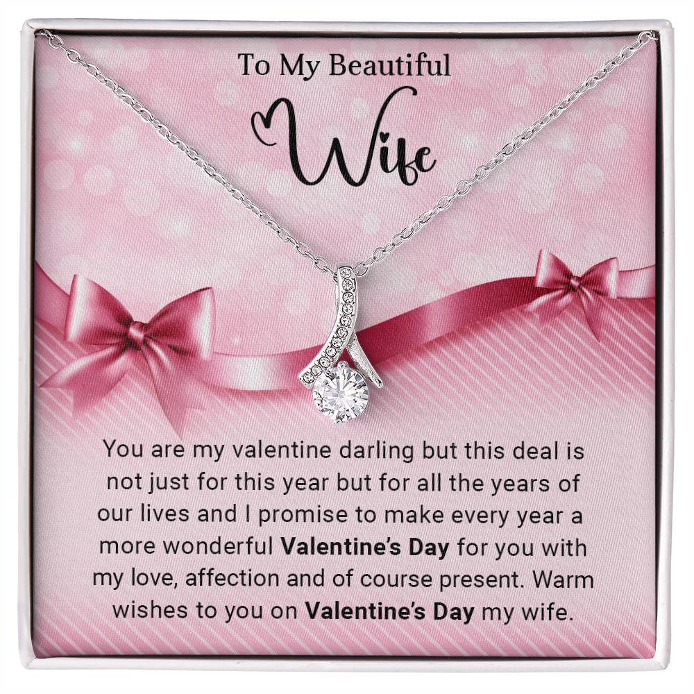 To My Wife - Valentine's Day Gift - Alluring Beauty Necklace