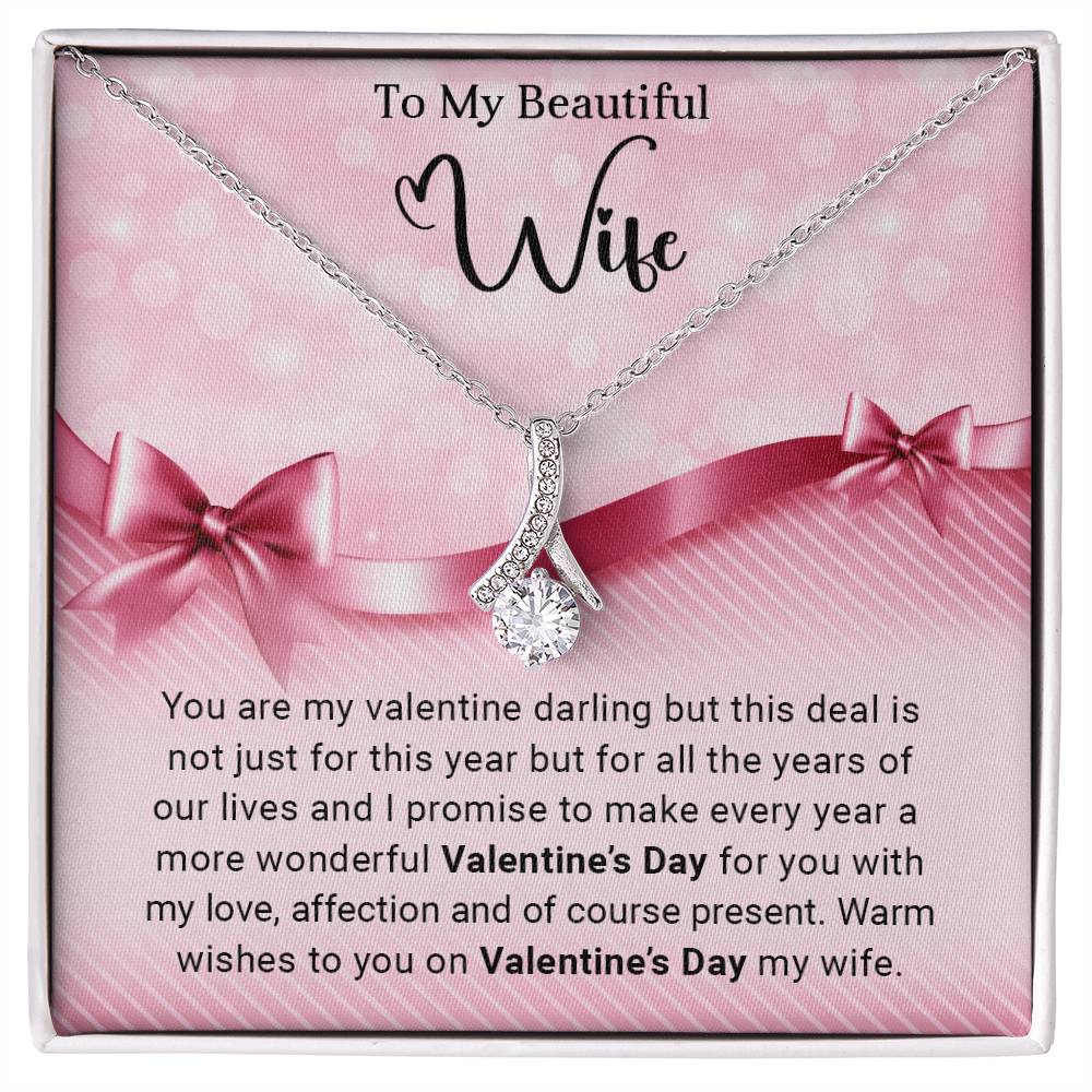 To My Wife - Valentine's Day Gift - Alluring Beauty Necklace