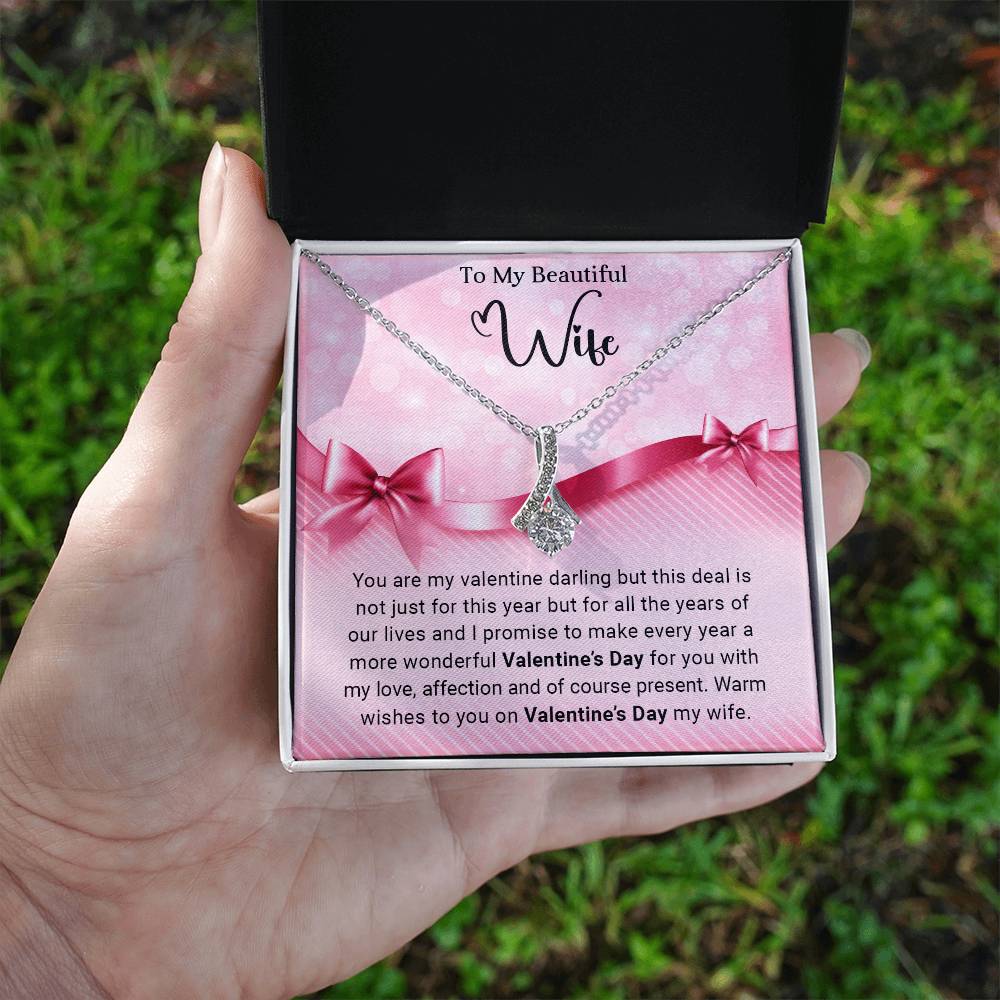 To My Wife - Valentine's Day Gift - Alluring Beauty Necklace