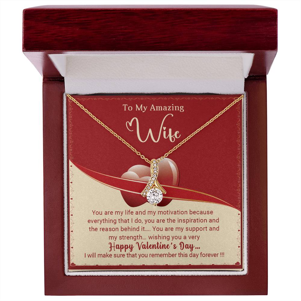 To My Wife - Valentine's Day Gift - Alluring Beauty Necklace