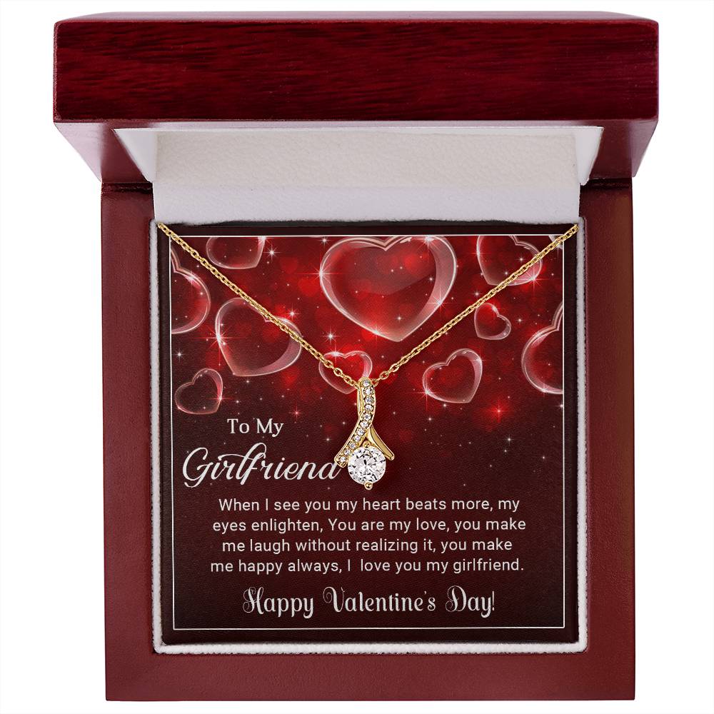 To My Girlfriend - Valentine's Day Gift - Alluring Beauty Necklace