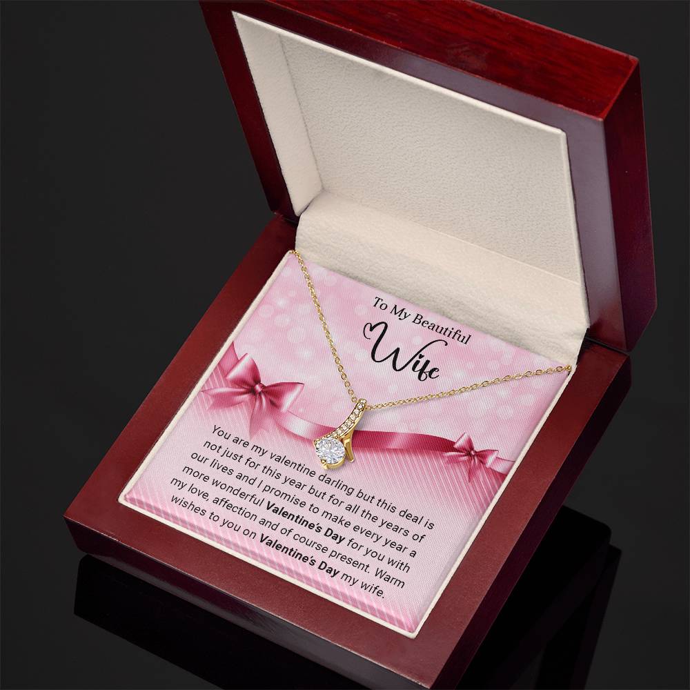 To My Wife - Valentine's Day Gift - Alluring Beauty Necklace