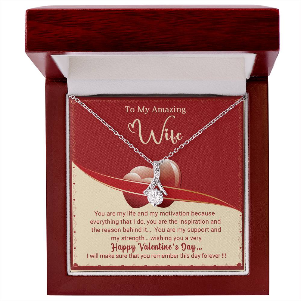 To My Wife - Valentine's Day Gift - Alluring Beauty Necklace