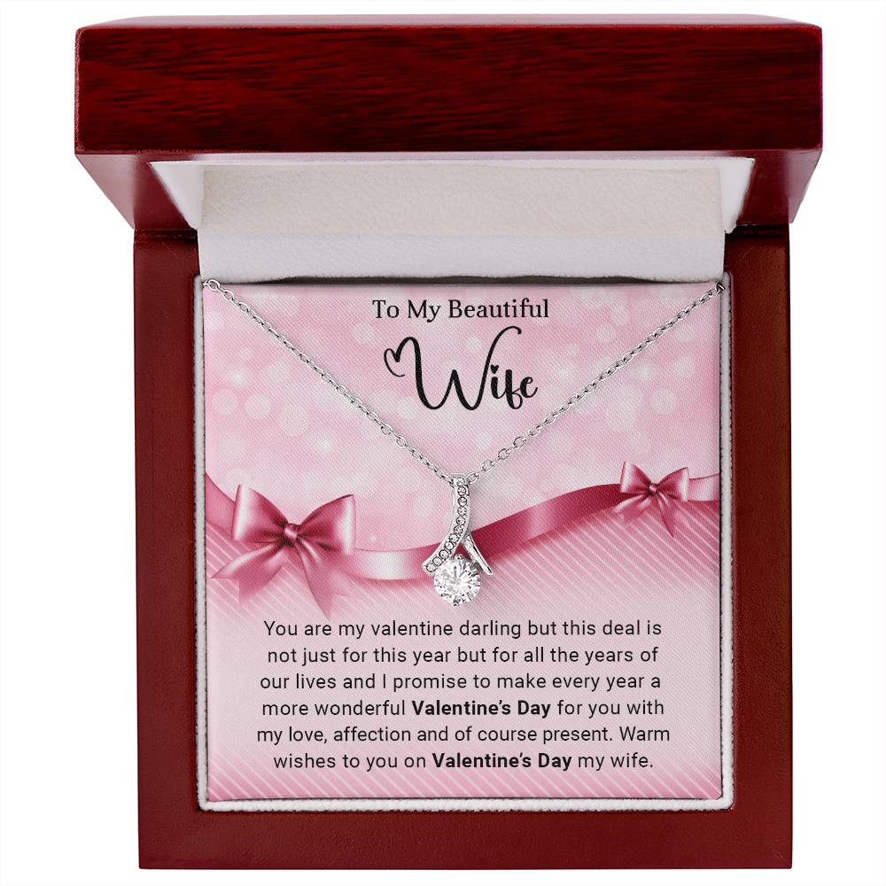 To My Wife - Valentine's Day Gift - Alluring Beauty Necklace