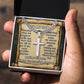To my son  Cuban Link Chain with Engraved Artisan Cross