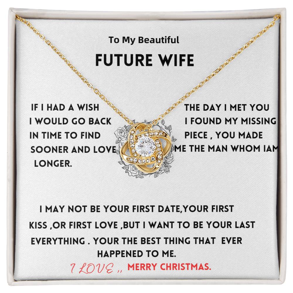 To my future wife Love Knot Necklace