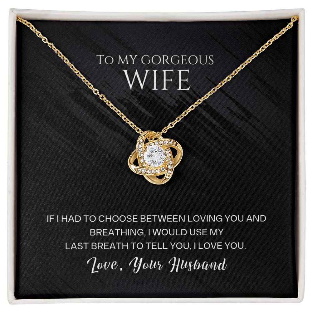 Wife Love Knot Necklace