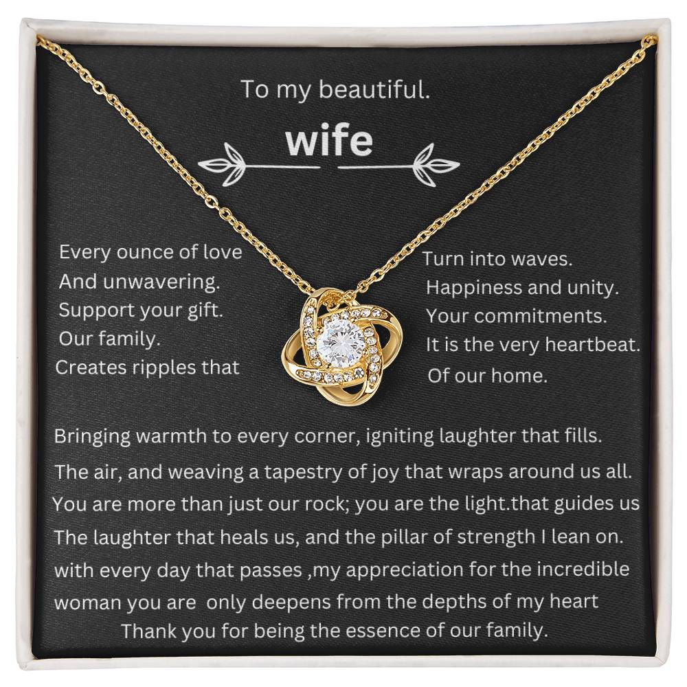 to my beautiful  wife