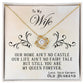 To My Wife, You Are My Queen Forever - Love Knot Necklace