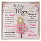 To My Mom, I Know Its Not Easy - Love Knot Necklace