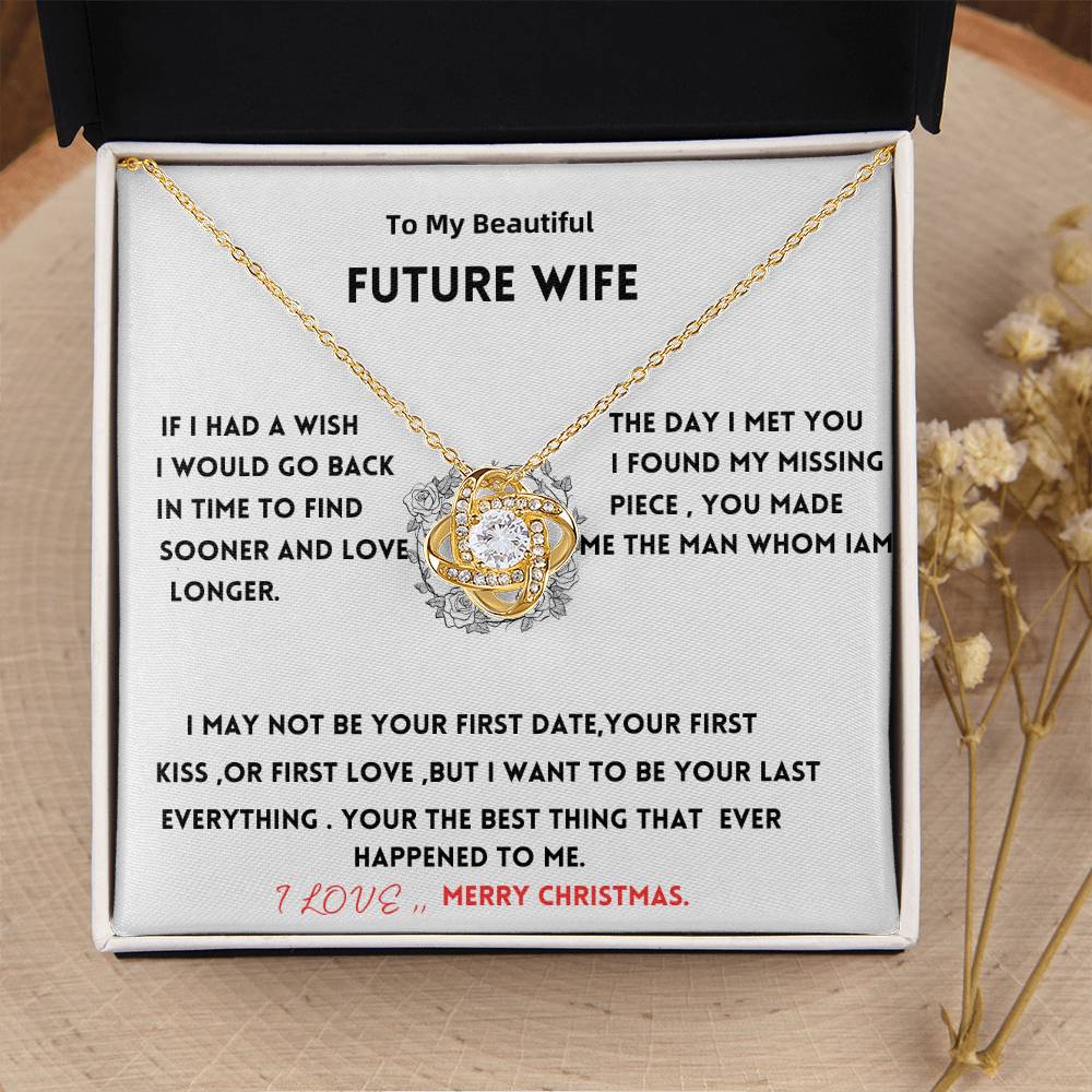 To my future wife Love Knot Necklace