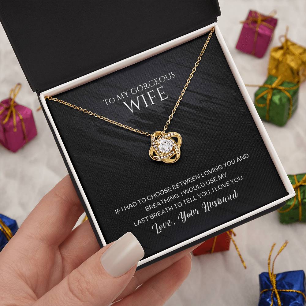 Wife Love Knot Necklace