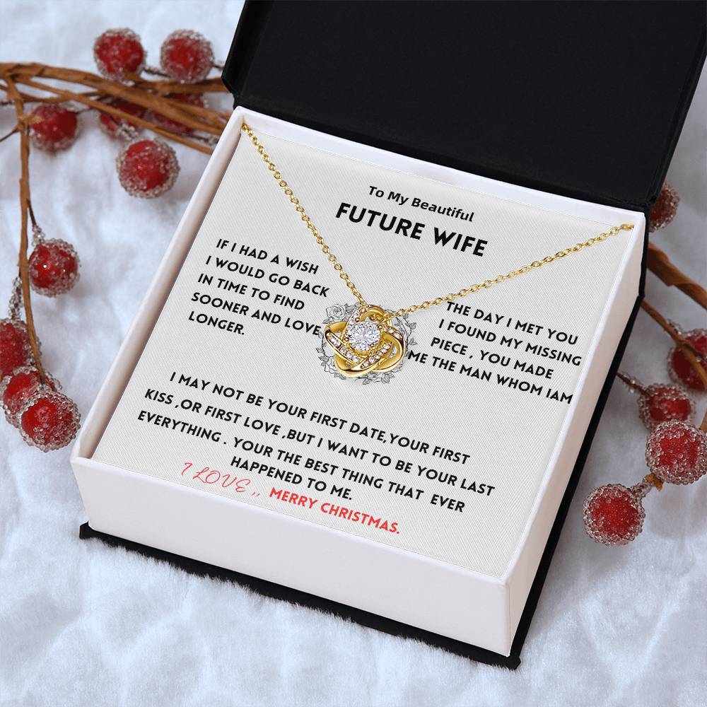 To my future wife Love Knot Necklace