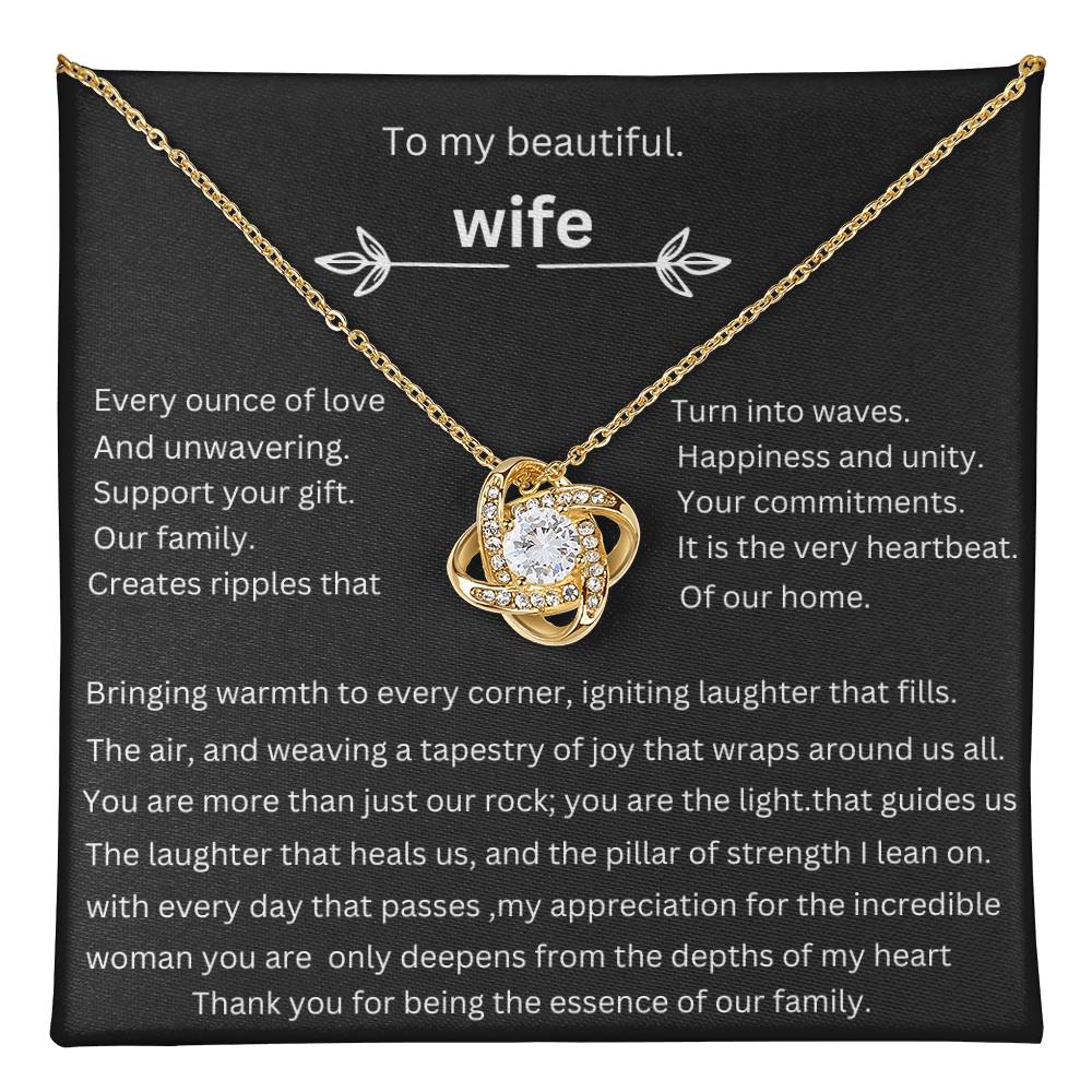 to my beautiful  wife