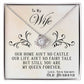 To My Wife, You Are My Queen Forever - Love Knot Necklace