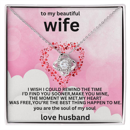 to my beautiful wife necklaces