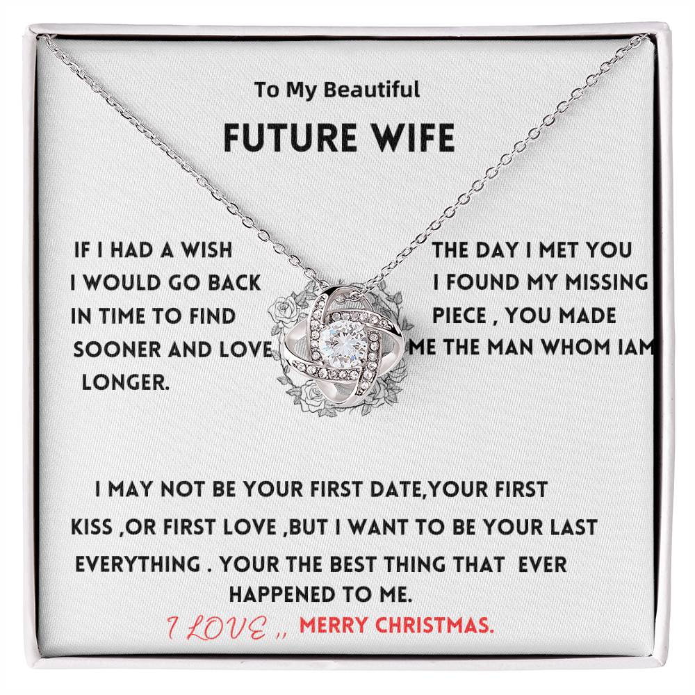 To my future wife Love Knot Necklace