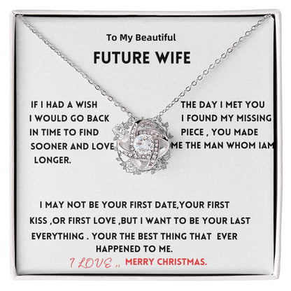 To my future wife Love Knot Necklace