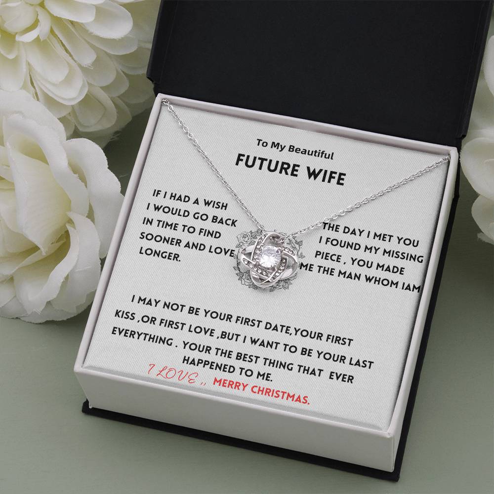 To my future wife Love Knot Necklace