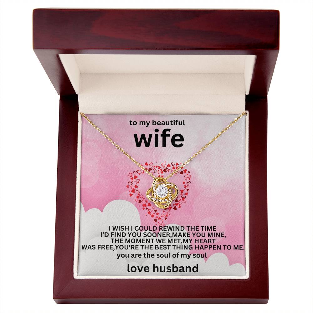 to my beautiful wife necklaces