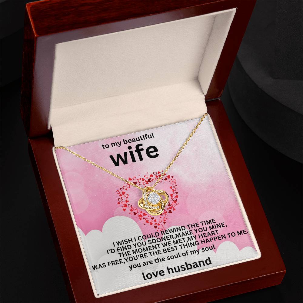 to my beautiful wife necklaces