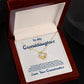 To My Granddaughter, I Love You For The Rest Of My Life - Love Knot Necklace