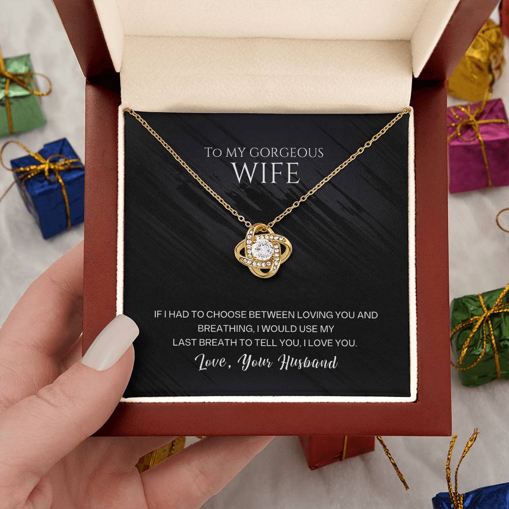 Wife Love Knot Necklace