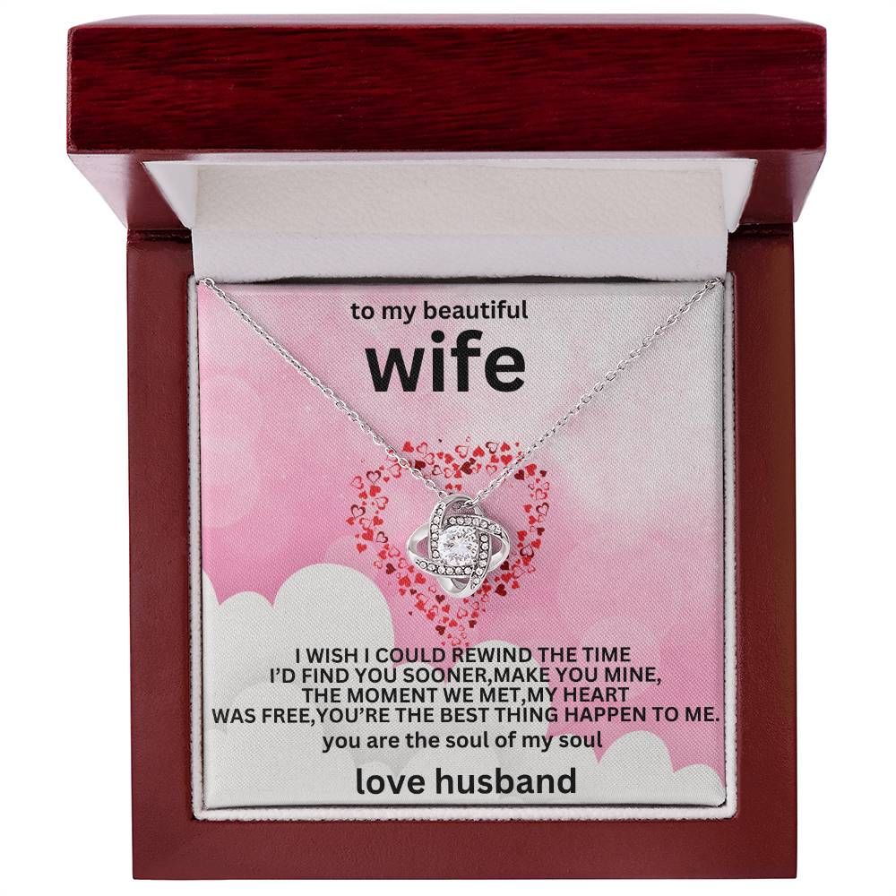 to my beautiful wife necklaces