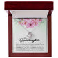 To My Granddaughter, Always Keep Me In Your Heart, - Love Knot Necklace
