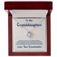 To My Granddaughter, I Love You For The Rest Of My Life - Love Knot Necklace